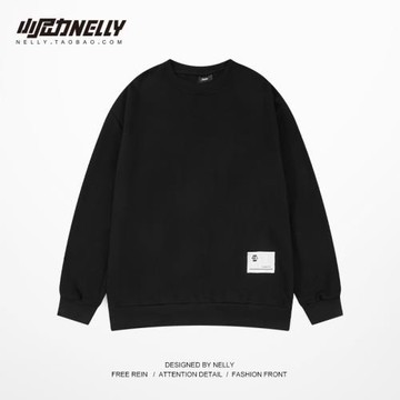 春秋季薄款重磅圓領衛衣男2025新款潮牌oversize美式寬松情侶外套