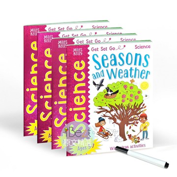 Get Set Go Science(4 Books)附筆 |動物 | 生活材料 | 科學 | 植物 | 四季 | 學習力 | 認知 | 主題式單詞
