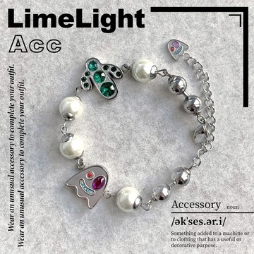 ☆LimeLight☆ 幽靈 / 仙人掌 / 珍珠 / 水鑽 / 延長鍊超可愛 / 鈦鋼 / 飾品 / 手鍊 27