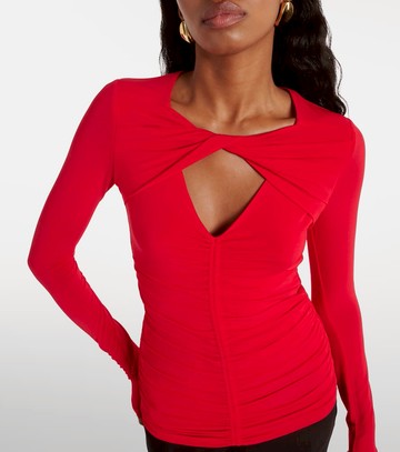 Isabel Marant Vandalia gathered jersey top