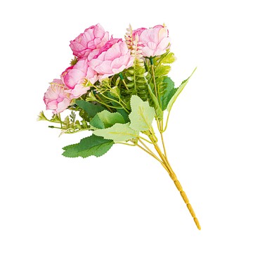 【dayneeds】仿真花藝-牡丹花(6色可選)5支入粉色