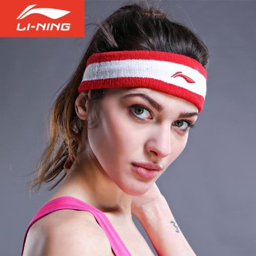 白菜價 李寧運動頭帶男女吸汗止汗護頭巾束發帶網籃球健身跑步
