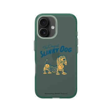 iPhone 16 JellyTint 憂墨綠 - 迪士尼-玩具總動員 Toy Story - 著色的彈簧狗