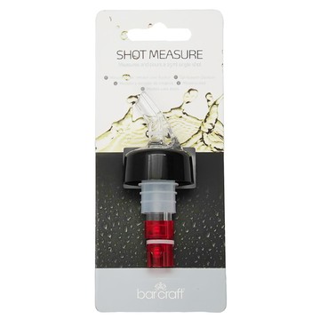 Bar Craft 花式調酒酒嘴 鋼球可精準的控制酒液流量 總長10cm 一次傾倒 25 ml  黑色 + 透明色  1個