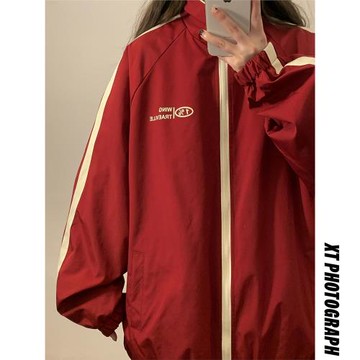 minette兩面穿外套女2025春季新款棒球服夾克大碼沖鋒衣休閑上衣