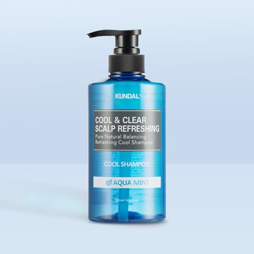 KUNDAL Cool & Clear Scalp Refreshing Cool Shampoo 500ml #Aqua Mint