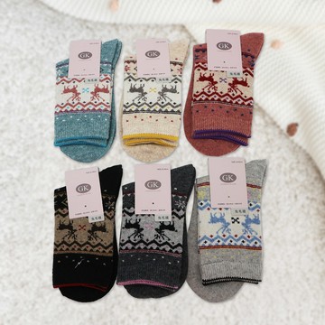 ANUAN女兔毛襪-22~26cm-AN-A3001-2雙