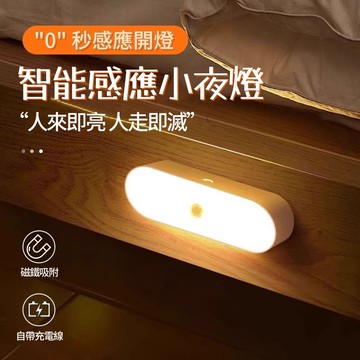 LED感應小夜燈🐏磁吸感應燈 全自動超亮 展示燈 櫥櫃燈 床頭燈 床頭燈 櫥櫃燈 小夜燈 感應燈走廊不插電 充電小夜燈