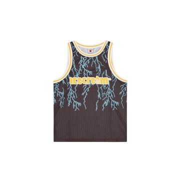 ICECREAM SOFT SERVE LIGHTNING BASKETBALL TOP 無袖球衣 黑