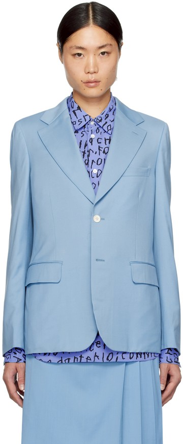 Comme des Garçons Homme Plus 蓝色拉链西装外套