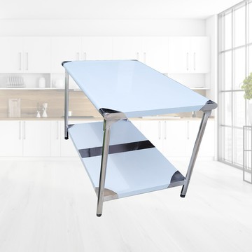 家購3尺x4尺二層圓角304不鏽鋼桌/料理桌/工作桌/工作台597040-310台灣製