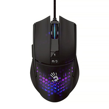 A4 TECH Bloody L65 MAX 未激活 RGBI 電競滑鼠 78克輕量化 12000 CPI 4M記憶體 2000Hz回報率  A4MS-L65MAXBK  黑色