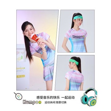 【QQ音樂聯名】薰風新款羽毛球服女熏風運動服女速干短袖t恤賽服