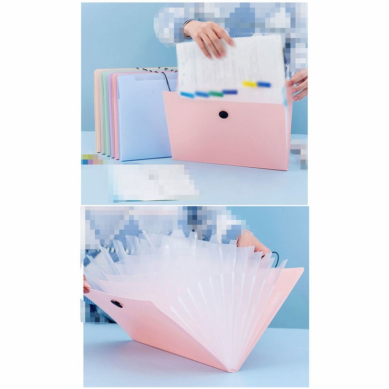 バインダー A4 ファイルケース 12ポケット アコーディオン式