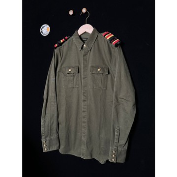 【TACKSTHGOOD】BALMIN x H&M 軍風襯衫 軍綠色 歐規S