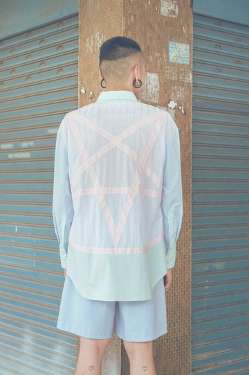 倒五芒星符號襯衫(191T07)