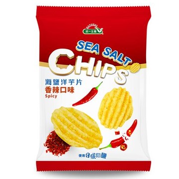 統一生機海鹽洋芋片(香辣口味)