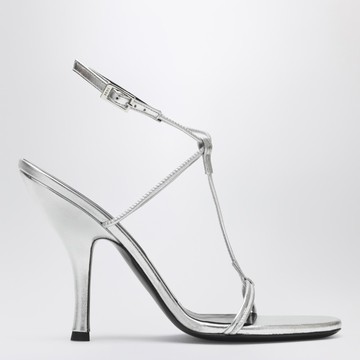 Mixer sandal in silver leather
