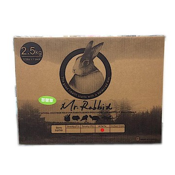 加拿大Mr.Rabbit瑞比兔先生-高級苜蓿草 2.5kg (RB119) x 2入 (購買兩件贈送寵物玩具1個 隨機出貨)