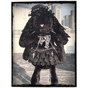 issuegirl亞文化辣妹lolita重工蕾絲y2k毛絨玩偶包斜挎包生日禮物