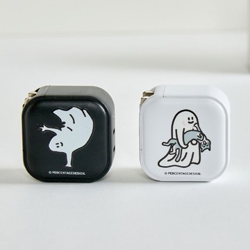 Percentage貓抓傷幽靈GaN 45W Type-C雙孔充電頭