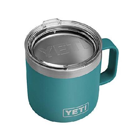 YETI (イエティ) Rambler 14オンス マグ、ステンレススチール、真空保温 標準蓋付き 並行輸入品