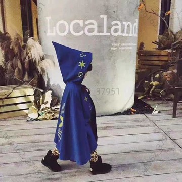 【臺灣有貨 可開票】萬聖節兒童魔法師角色扮演服裝cos巫師服披風演出服哈利波特服裝