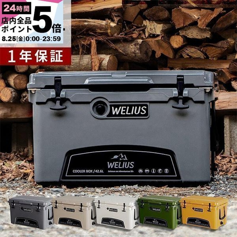 一年保証 ハードクーラーボックス クーラーBOX 42.6L BBQ バーベキュー