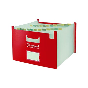 DATABANK 24層站立風琴夾/OT-A424/紅