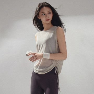 瑜伽服罩衫女 寬鬆無袖速乾透氣 健身普拉提運動 夏季