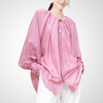 天絲氣質寬松襯衫女2025秋冬新款設計感小眾法式復古小眾防曬襯衣