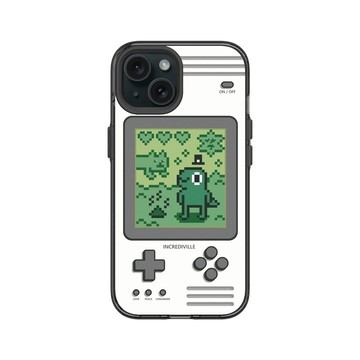 iPhone 15 Clear 酷墨灰 - 怪奇事物所 Incrediville - 8-bit所長飼育家