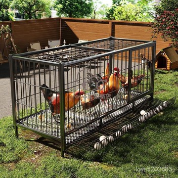 宅配免運😊鷄籠子加密特大號傢用陽臺室外農村養鷄鴨蘆丁鷄鷄捨寵物貓狗籠子 寵物籠子