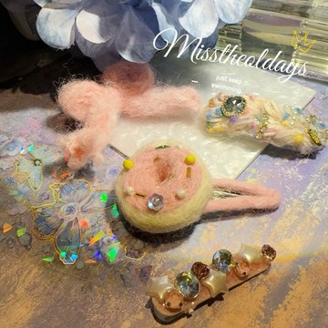 「周邊」維也納的歌～🩷 韓系毛茸茸還願髮夾 夾子 側邊夾