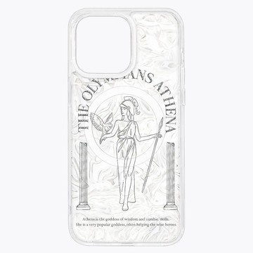 希臘博物館－ATHENA雅典娜 潑墨大理石 iPhone 防摔殼