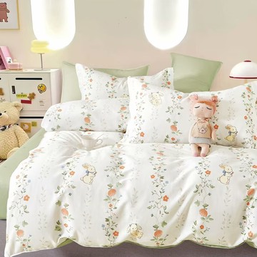 戀家小舖 床包含二件枕套組  映瑤花語  雙人