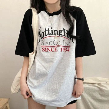 已售9642件💖Vuja de 純棉 t恤 短袖上衣女 英文印花 T恤 韓國上衣 oversize T恤 寬鬆上衣 潮