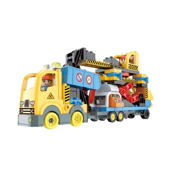 玩具贈品變形工程車建構學習組