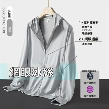 2025 新款 冰絲 防曬衣 男 防紫外線 薄款 外套 純色 超薄 防曬服 百搭 釣魚服