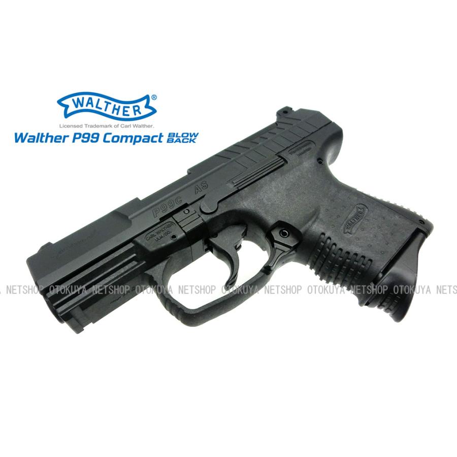 ガスブローバック ワルサーPンパクト ブラック 可変ホップアップ WALTHER エアガン 99C-18800