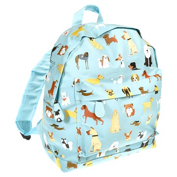 Rex LONDON 兒童後背包  37 x 13 x 30cm  萌狗樂園 藍色