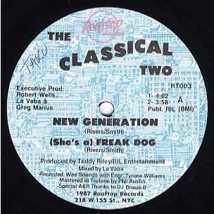 THE CLASSICAL TWO NEW GENERATION (Rooftop Records) 12" US 1987年リリース