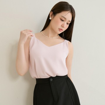 【PolyLulu】 前後兩穿霧面雪紡背心 MISS