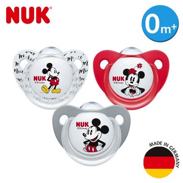 德國NUK-米奇矽膠安撫奶嘴-顏色款式隨機出貨