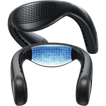 【日本代購】TORRAS COOLiFY Air 掛脖式冷暖空調風扇｜三合一功能｜快速降溫｜5000mAh｜黑色