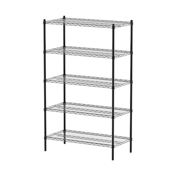 【dayneeds】荷重型 90x45x150公分 烤漆五層架 黑色