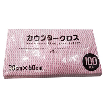 Daiwa Bussan 一次性粉紅擦拭布套裝 30cm x 60cm  100張  1包