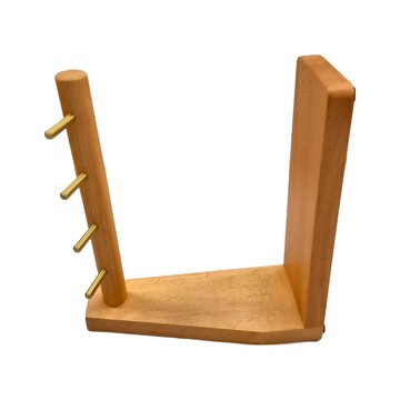 木製良品 ㄈ型鑰匙掛勾收納盒 左側  櫸木  1個