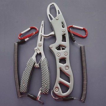 多功能槍柄控魚器不銹鋼控魚鉗路亞鉗套裝釣魚鉗子大力馬魚線剪刀