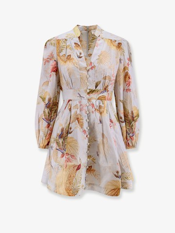 Ascension Plunge linen short dress - ZIMMERMANN - gender_Woman